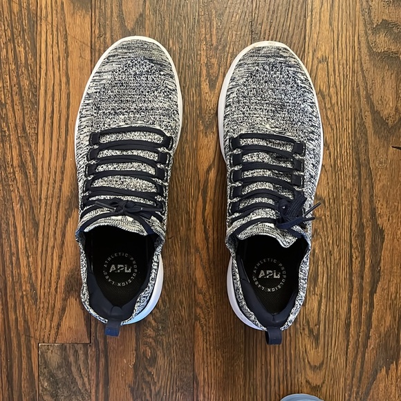 Men's APL Blue/Gray Knit Sneakers - Picture 4 of 4